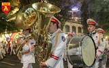 Đoàn nghi lễ Công an nhân dân biểu diễn chào mừng Kỷ niệm 75 năm ngày thành lập Quân đội nhân dân Việt Nam